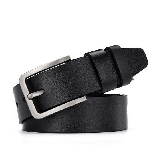 Leather Cowskin Vintage Jean Belt Pin Buckle