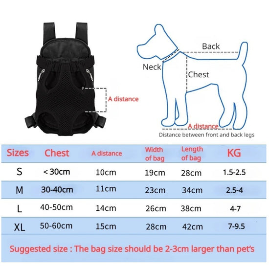 Pet Dog Carrier Backpack For Small Dogs Breathable Portable
