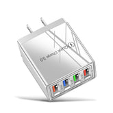 USB Charger Quick Charge 3.0 4 Phone Adapter For 