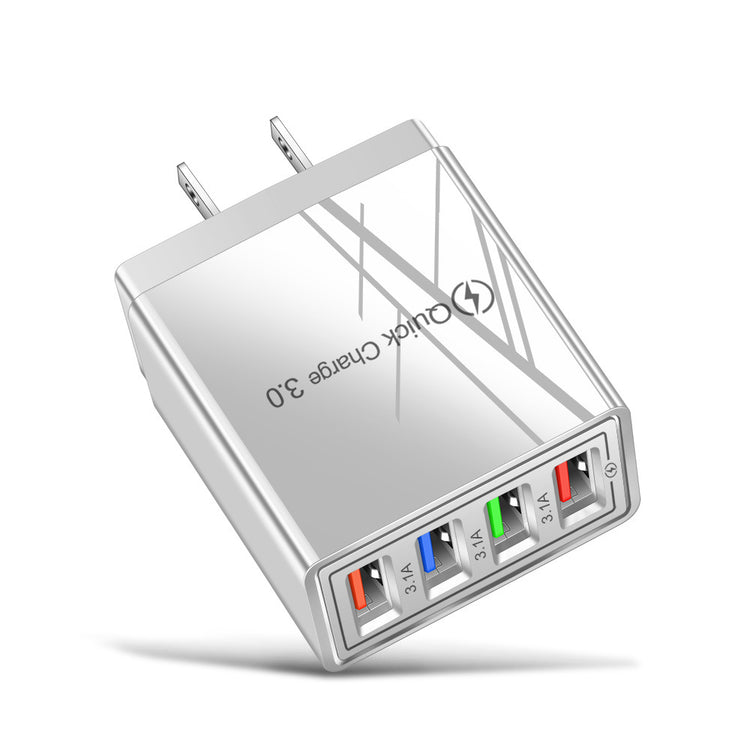 USB Charger Quick Charge 3.0 4 Phone Adapter For 