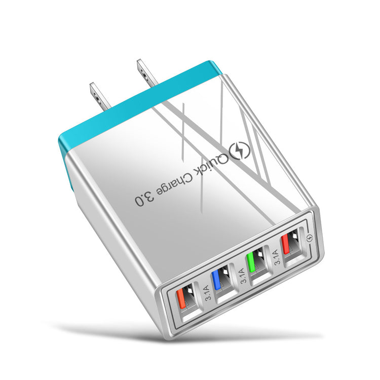 USB Charger Quick Charge 3.0 4 Phone Adapter For 