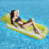 Inflatable PVC Striped Backrest Recliner For Water