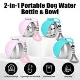 Portable Dog Water Bottle 10oz Stainless Steel Travel