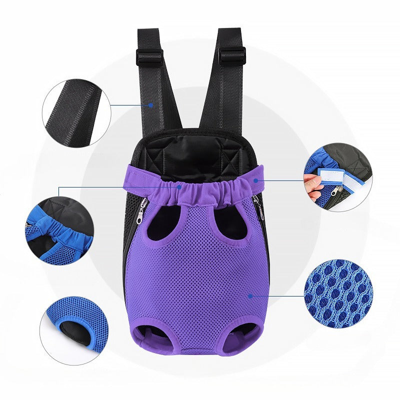 Pet Dog Carrier Backpack For Small Dogs Breathable Portable 