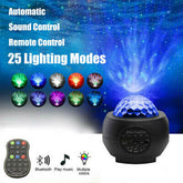 LED Star Ocean Wave Projector Night Light Galaxy
