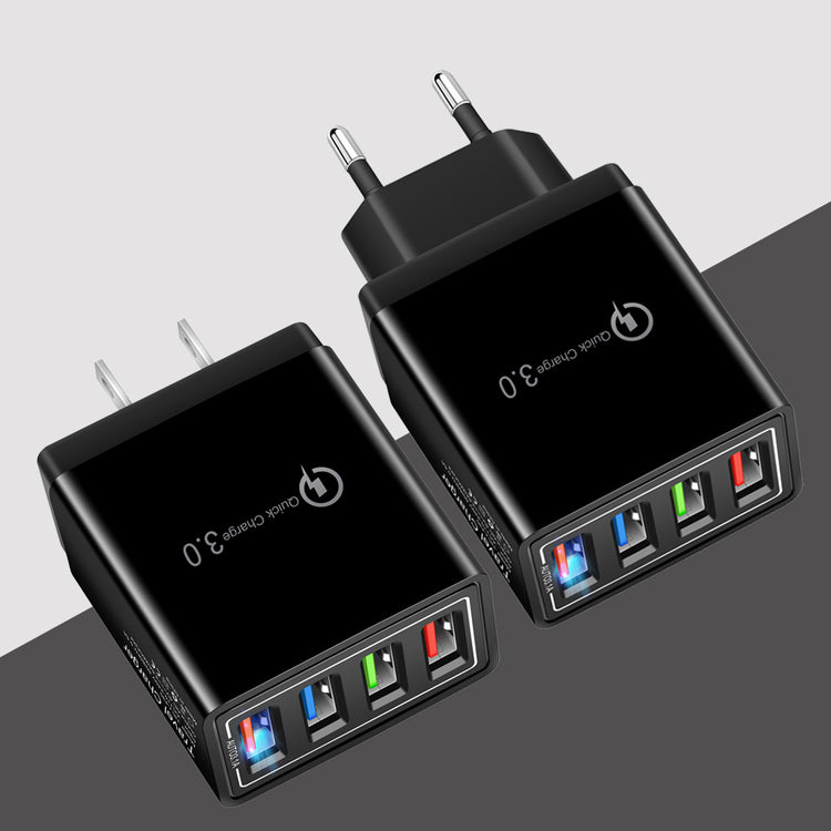USB Charger Quick Charge 3.0 4 Phone Adapter For 