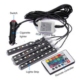 Car Interior LED Ambient Foot Light RGB