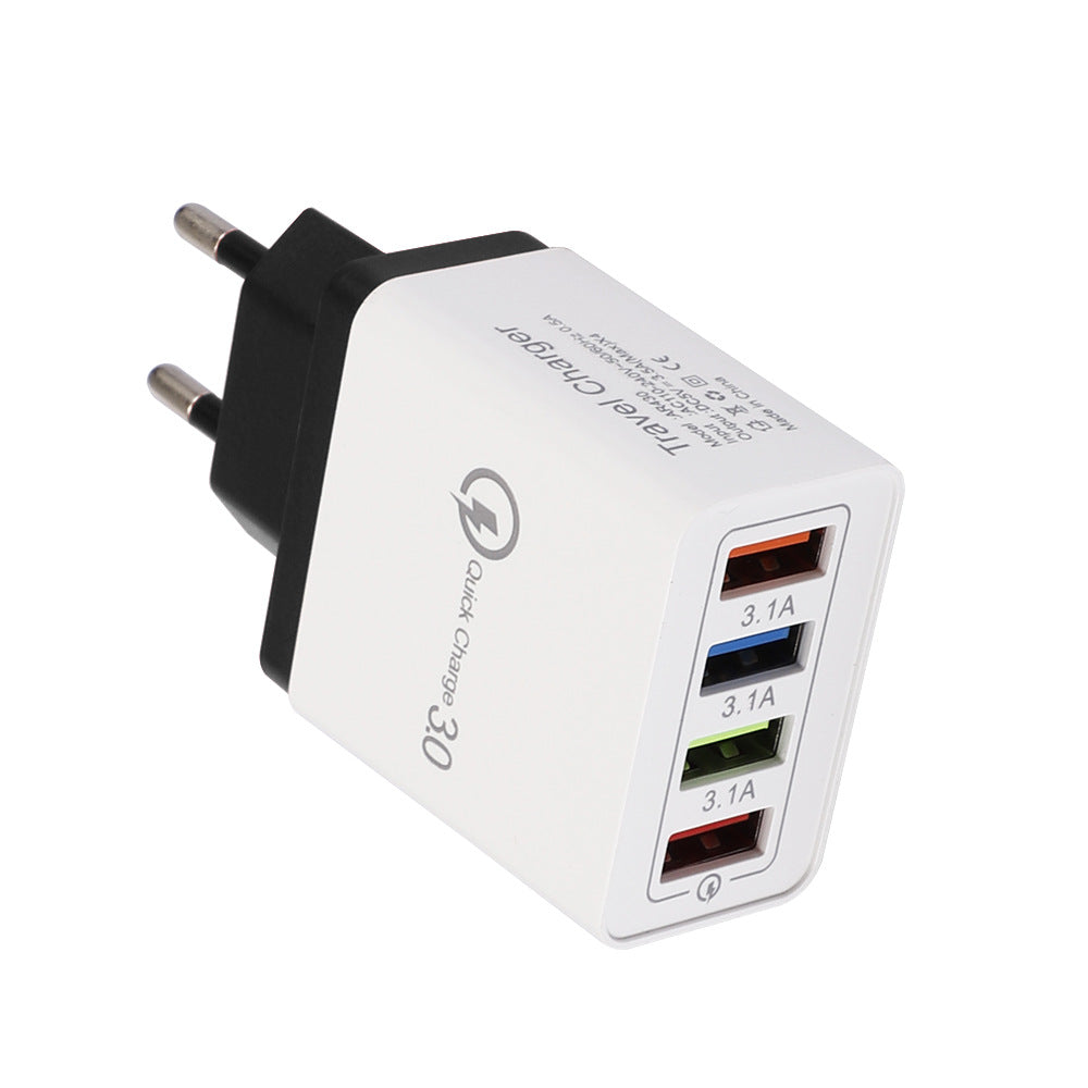 USB Charger Quick Charge 3.0 4 Phone Adapter For 