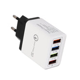 USB Charger Quick Charge 3.0 4 Phone Adapter For 