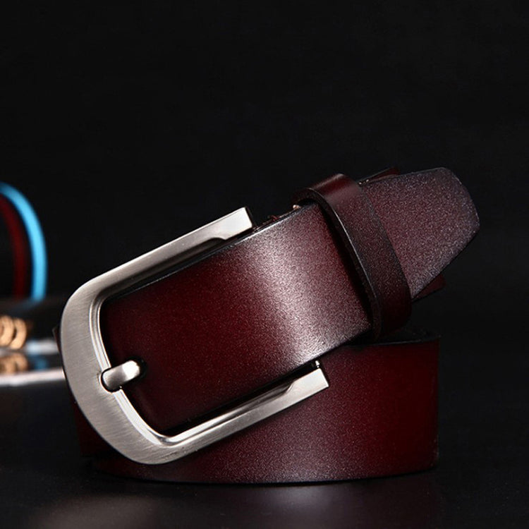 Leather Cowskin Vintage Jean Belt Pin Buckle