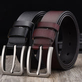 Leather Cowskin Vintage Jean Belt Pin Buckle