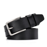 Leather Cowskin Vintage Jean Belt Pin Buckle