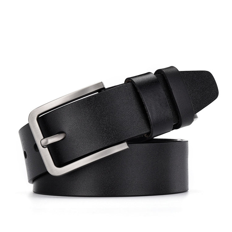 Leather Cowskin Vintage Jean Belt Pin Buckle
