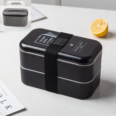 Double-layer Lunch Box Lunch Box Plastic Large Capacity