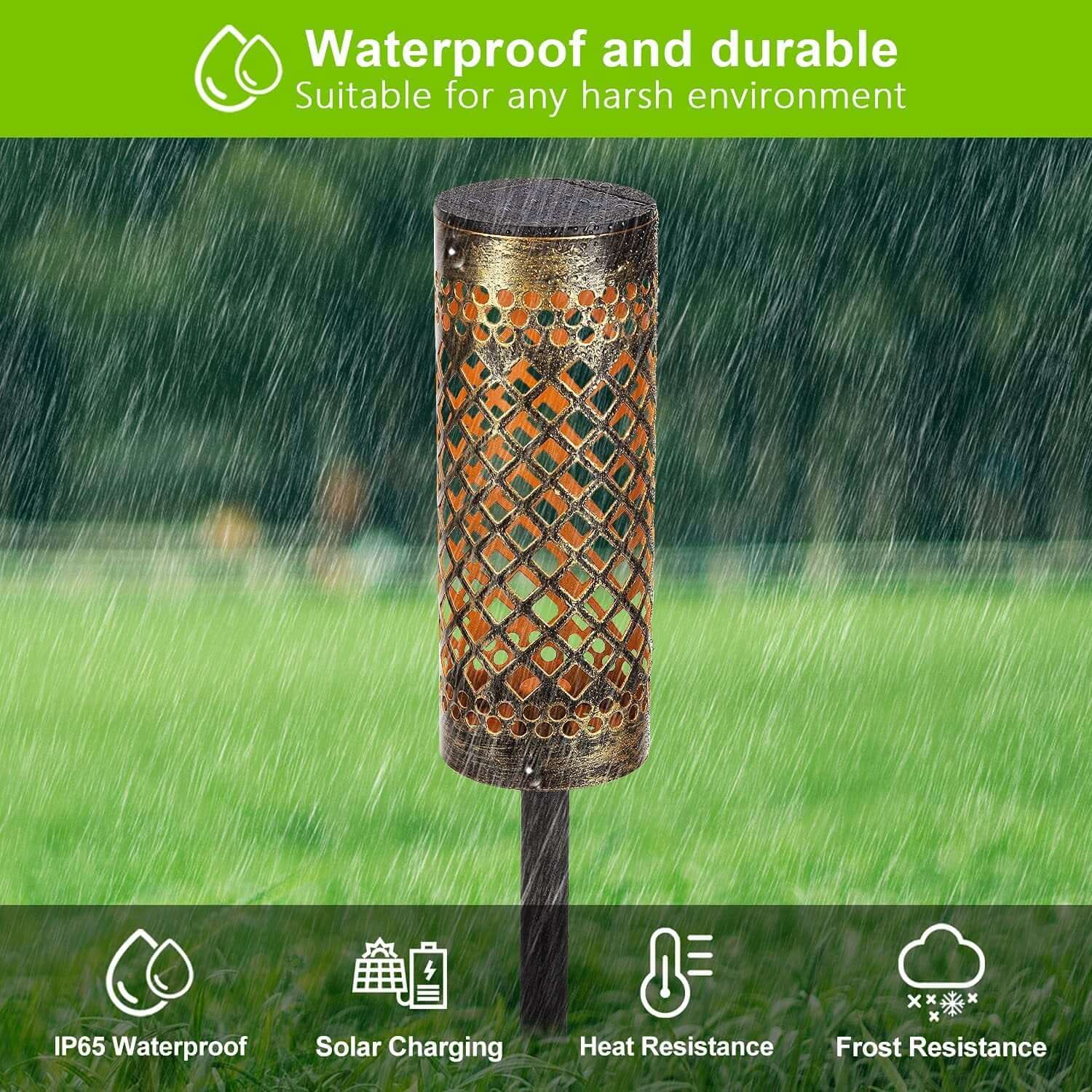 Metal Solar-powered Lawn Lamps Courtyard 