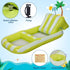 Inflatable PVC Striped Backrest Recliner For Water