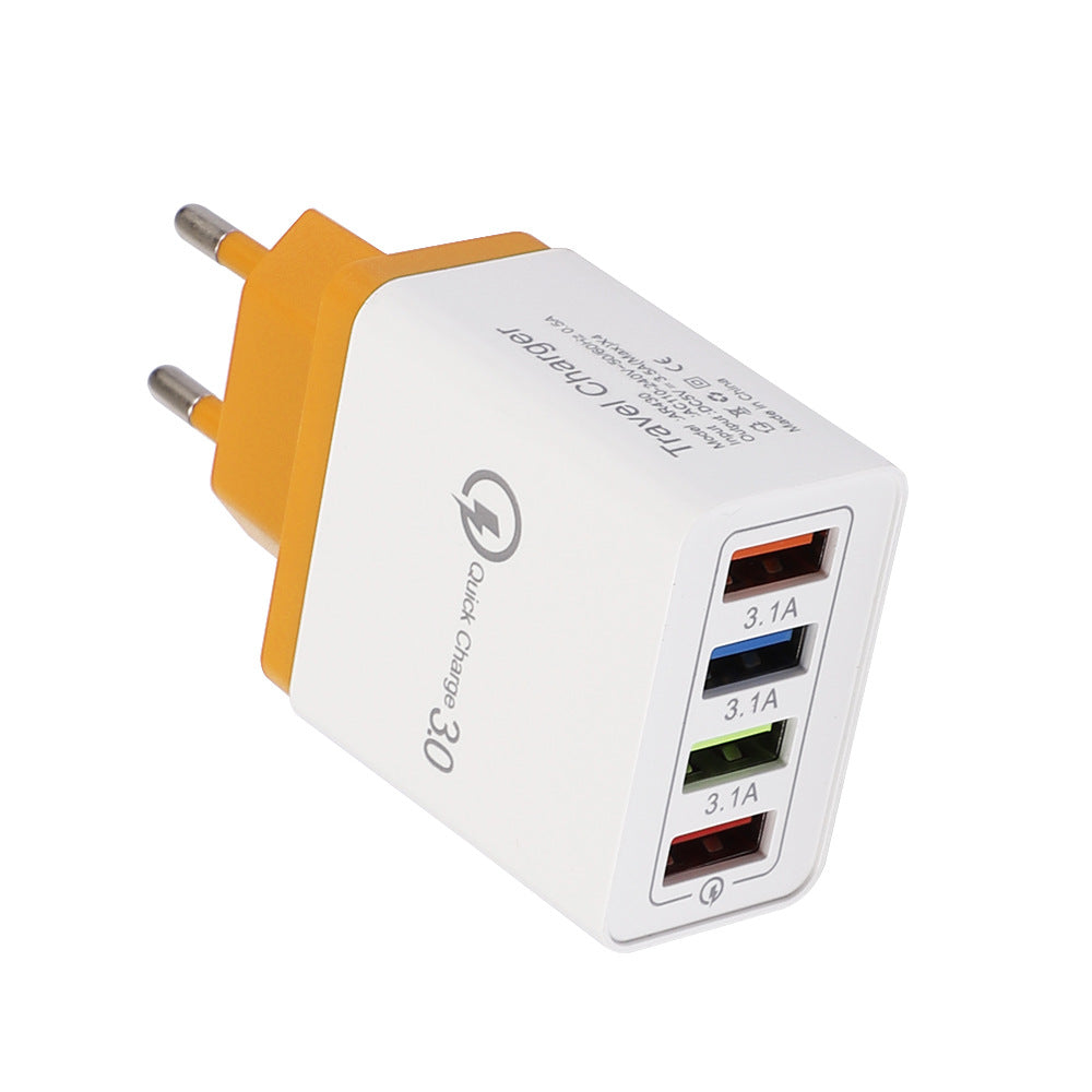 USB Charger Quick Charge 3.0 4 Phone Adapter For 