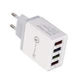 USB Charger Quick Charge 3.0 4 Phone Adapter For 