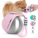Creative Portable Outdoor Pet Stainless Steel Water 