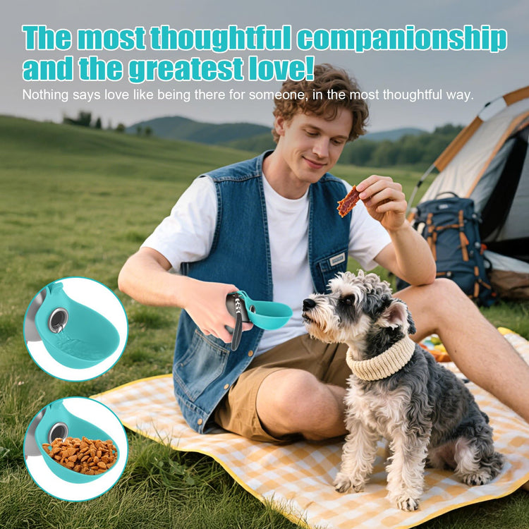 Portable Dog Water Bottle 10oz Stainless Steel Travel