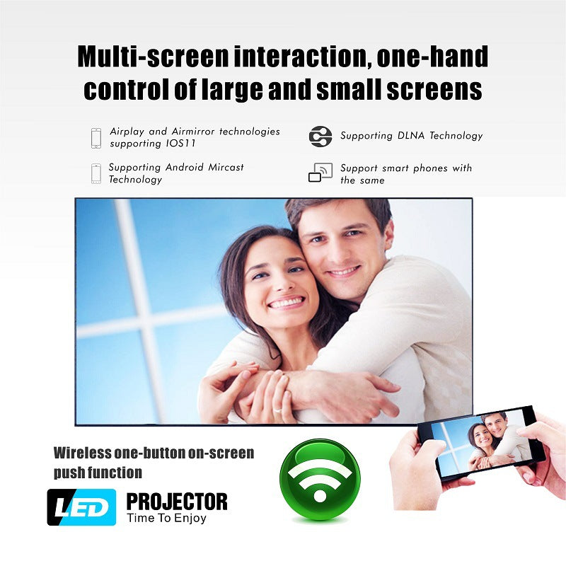 LED Portable Video Projector HD 720P