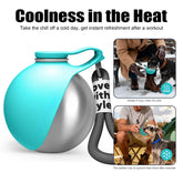 Portable Dog Water Bottle 10oz Stainless Steel Travel