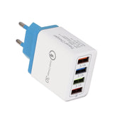 USB Charger Quick Charge 3.0 4 Phone Adapter For 