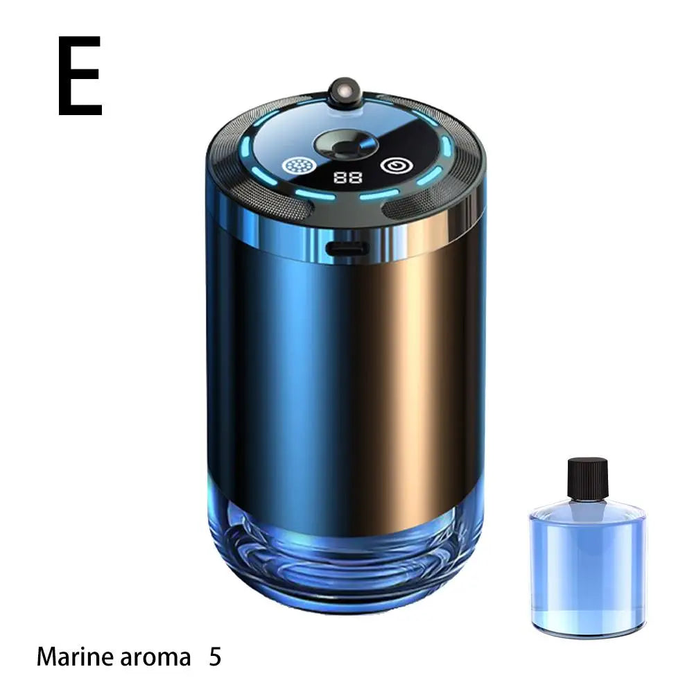 Smart Car Air Freshener, RNovaDrive smart-car-air-freshener-rechargeable-car-aroma-diffuser-echargeable Car Aroma Diffuser, 5 Levels of Adjustable Intelligent Car Diffuser