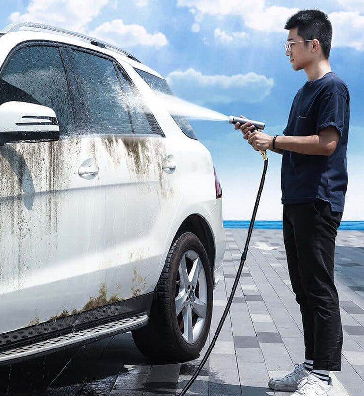 High-pressure car wash water gun telescopic