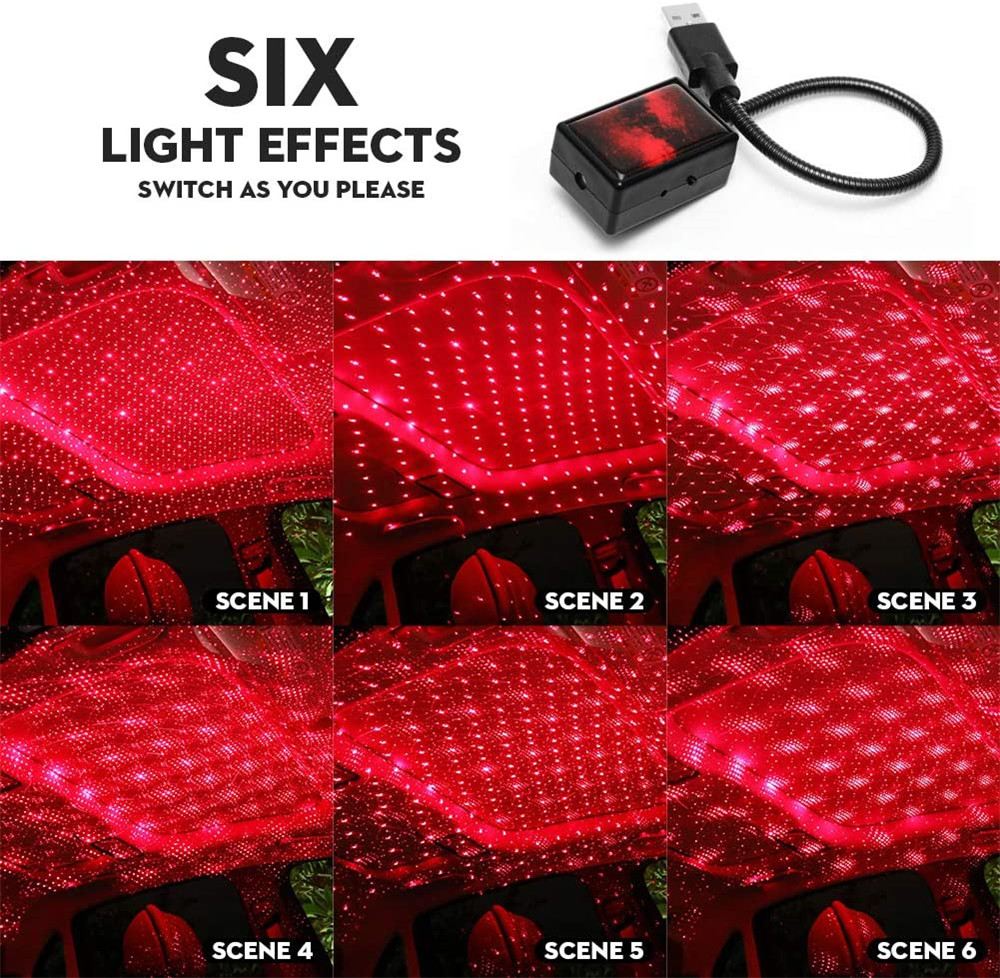 Star Light Projector Party Lights USB LED Light Interior 