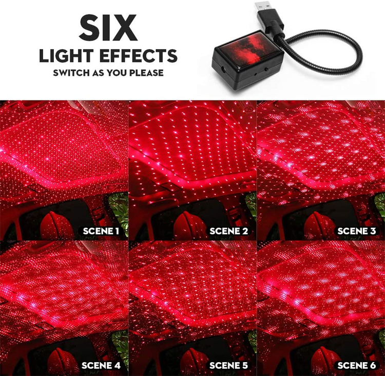 Star Light Projector Party Lights USB LED Light Interior 