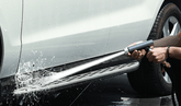 High-pressure car wash water gun telescopic