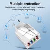 USB Charger Quick Charge 3.0 4 Phone Adapter For 