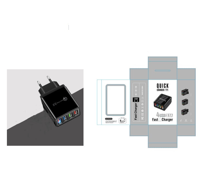 USB Charger Quick Charge 3.0 4 Phone Adapter For 