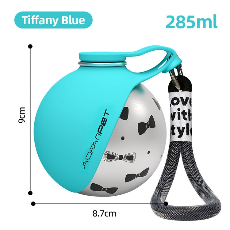 Creative Portable Outdoor Pet Stainless Steel Water 