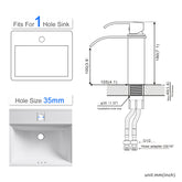 Waterfall Face Basin Faucet Cold And Hot Full Copper Wash Hands
