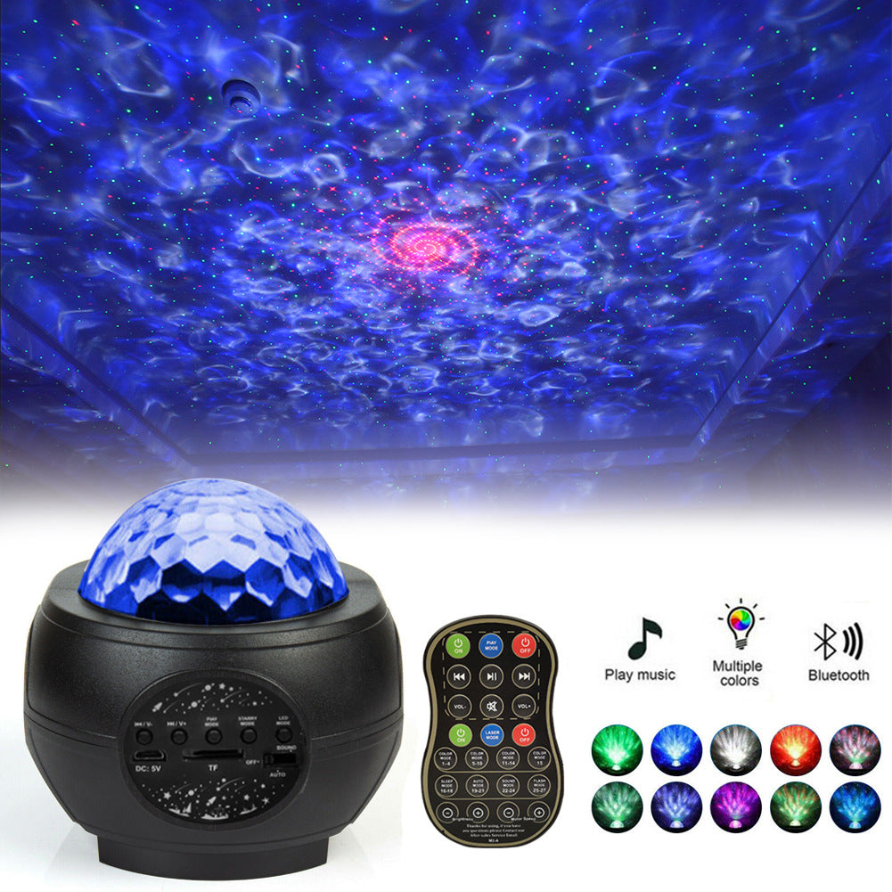LED Star Ocean Wave Projector Night Light Galaxy
