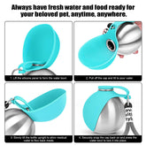 Portable Dog Water Bottle 10oz Stainless Steel Travel