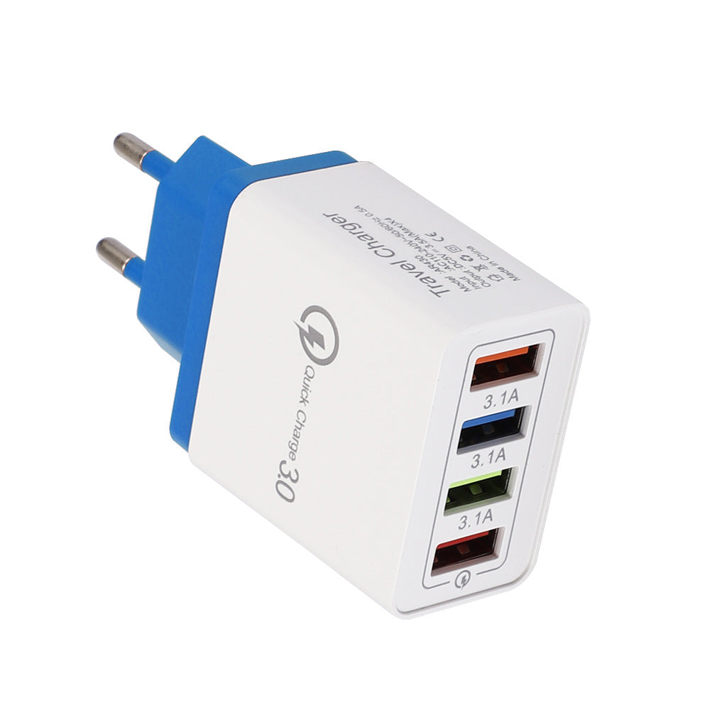 USB Charger Quick Charge 3.0 4 Phone Adapter For 