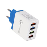 USB Charger Quick Charge 3.0 4 Phone Adapter For 