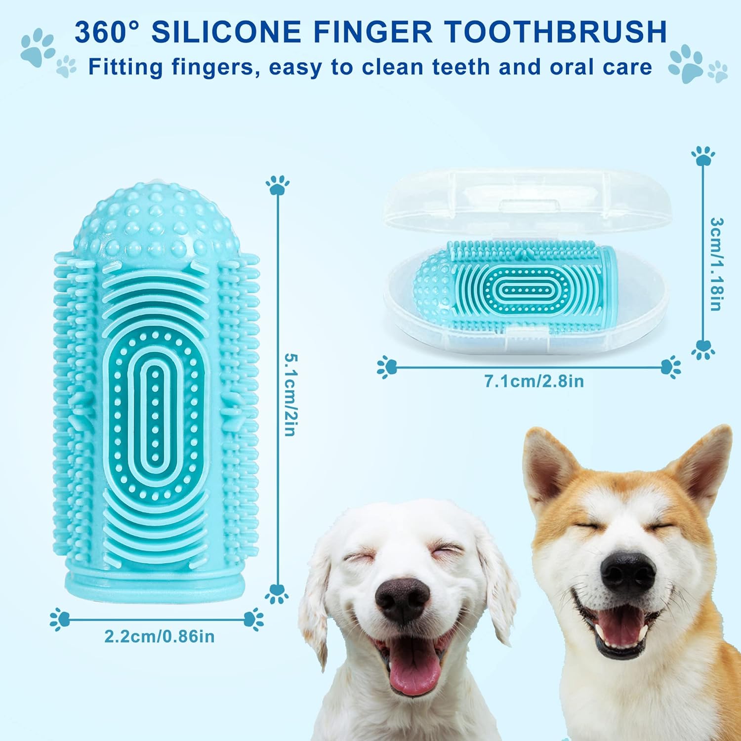 Dog Toothbrush Dog Tooth Brushing Kit Dog Finger Toothbrush 