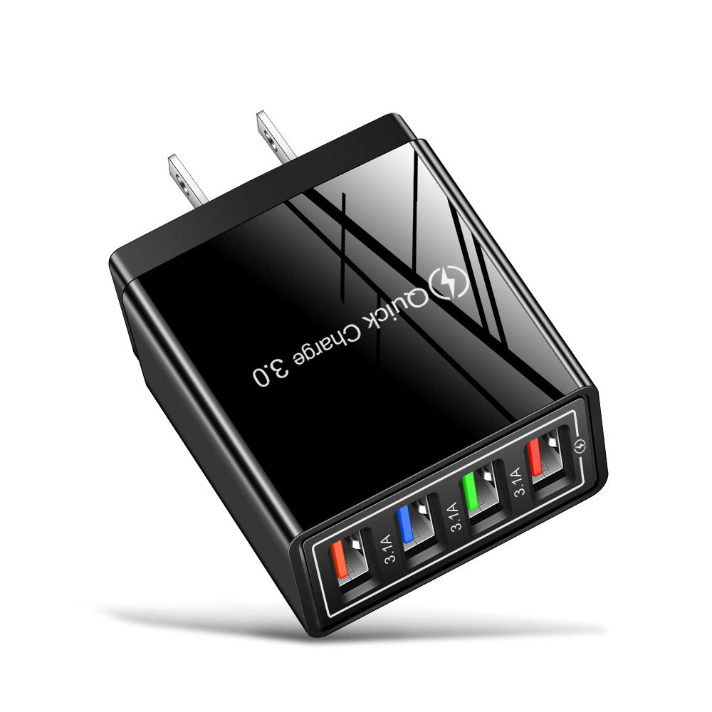 USB Charger Quick Charge 3.0 4 Phone Adapter For 