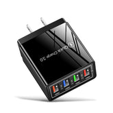 USB Charger Quick Charge 3.0 4 Phone Adapter For 