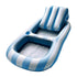 Inflatable PVC Striped Backrest Recliner For Water