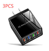 USB Charger Quick Charge 3.0 4 Phone Adapter For 