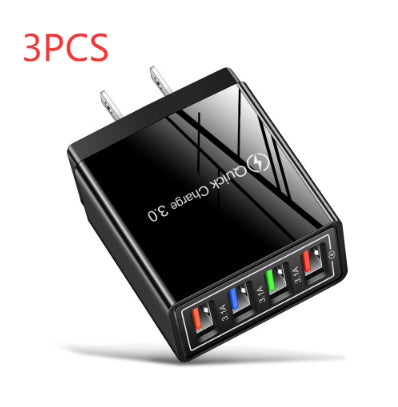 USB Charger Quick Charge 3.0 4 Phone Adapter For 