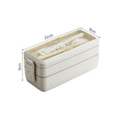 Wheat Straw Double-layer Insulated Lunch 
