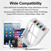 USB Charger Quick Charge 3.0 4 Phone Adapter For 