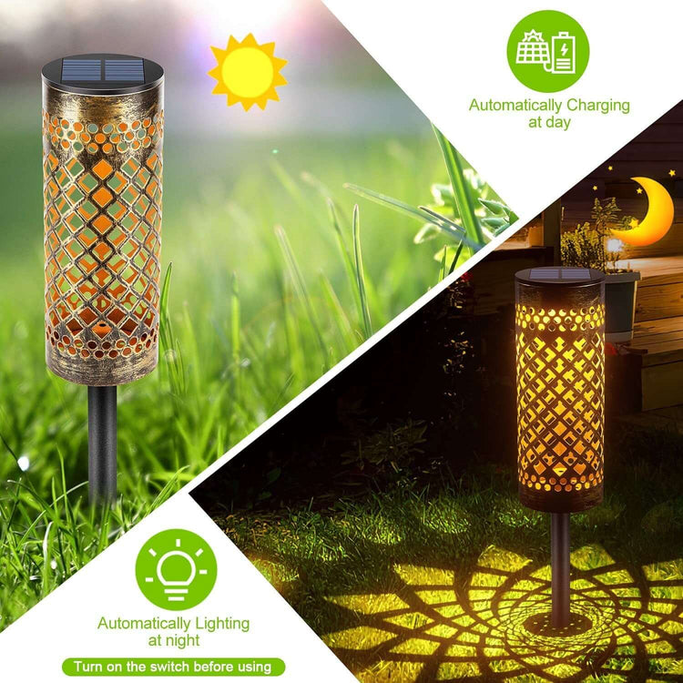 Metal Solar-powered Lawn Lamps Courtyard 
