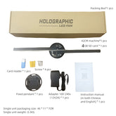 Led Luminous Sign Light Holographic Projector Diy Fan Screen